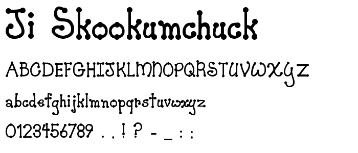 JI Skookumchuck font